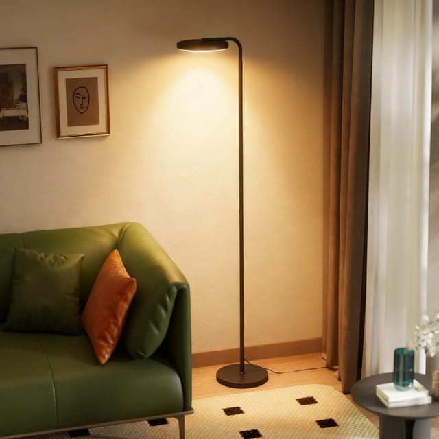 Led-stehleuchte 30 W Mit Magnetischer Fernbedienung, 350° Schwenkbar, Metall, Schwarz, 166–177 Cm