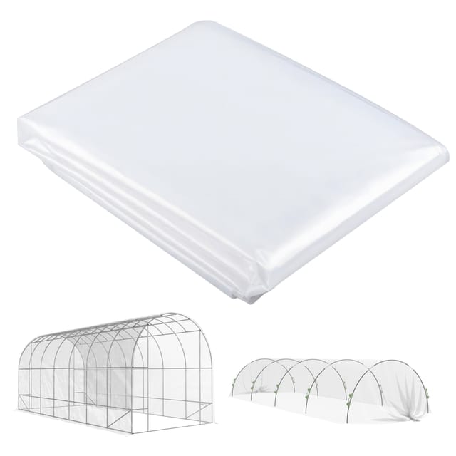 Transparente Gewächshausfolie 7 X 8 M Aus Polypropylen, 0,15 Mm, Wasserdicht, Uv-schutz