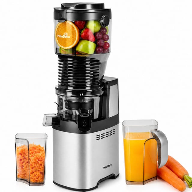 Extracteur De Jus Slow Juicer 250 W Avec Grande Ouverture 8 Cm