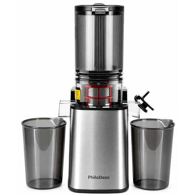 Extracteur De Jus Slow Juicer 250 W Avec Ouverture 110 Mm Et Double Filtre