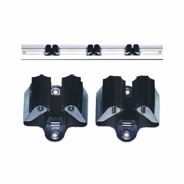 Prax-gerätehalter 2 Stück Für Geräte Mit 25 Mm Stieldurchmesser Geeignet Mit Schwarzen Gummiteilen