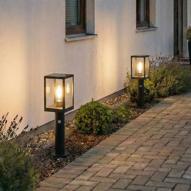 [neuwertig] B-ware Relto Led-solar-wegeleuchte 50cm Sensor Gartenleuchte Erdspieß Außenlampe