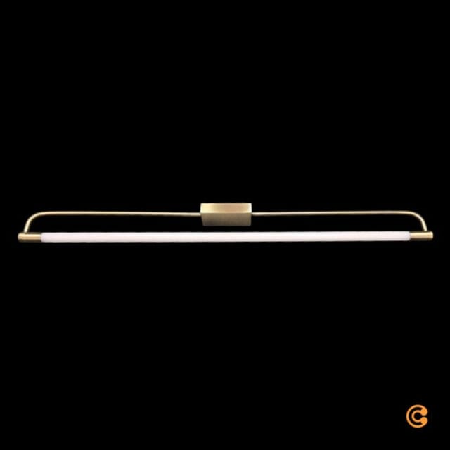 [neuwertig] B-ware Fabas Luce Wandleuchte Rapallo Led Wandlampe Messing Warmweiß Ip44 80cm