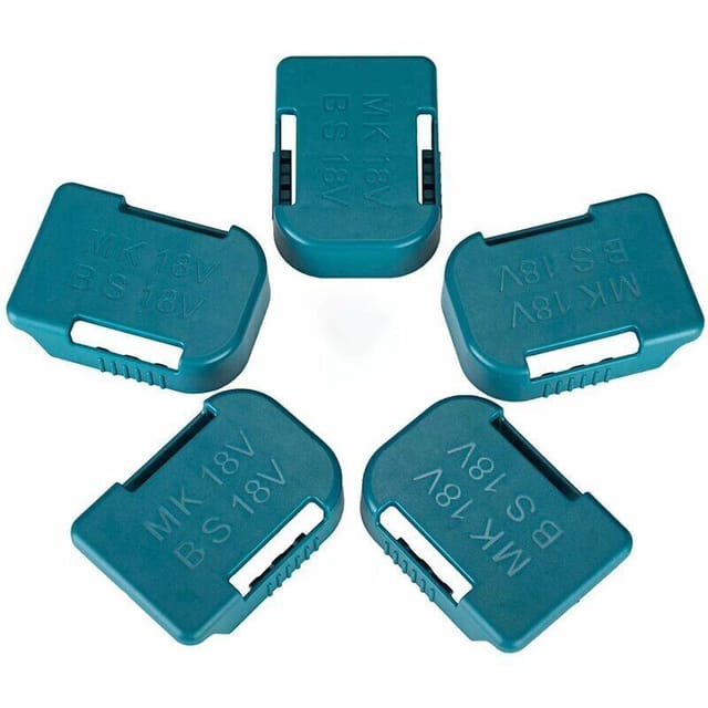 Fliti18v Akkuhalter – 5er-pack, Abs-wandhalterung, Kompatibel Mit Makita Bl1830/bl1860 Und Bosch Bat609/bat622