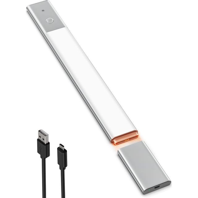 Fliti Led-unterbauleuchte 40 Cm Mit Bewegungssensor, 5000 K Weißlicht, 3 Modi, Usb-aufladbar – 1 Stück