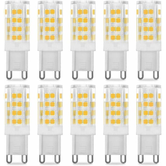Fliti G9 5w Led-lampen (entspricht 40w) – 10er-pack, Warmweiß 3000k, 360° Abstrahlwinkel, 220–240v