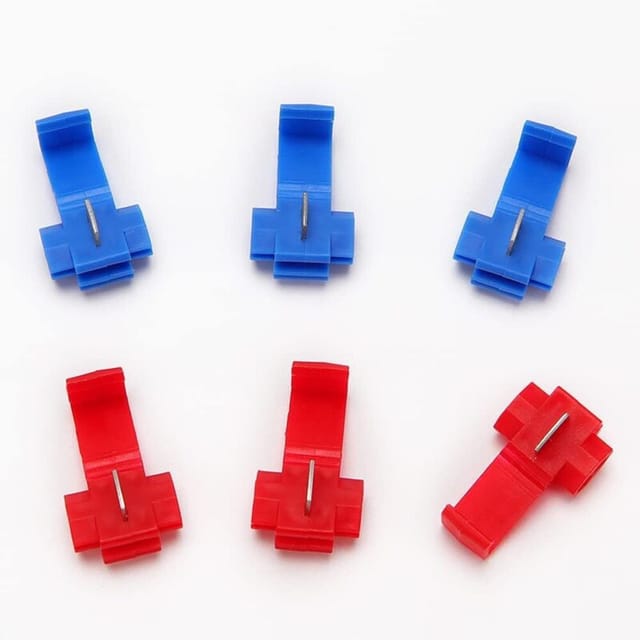 Fliti Schnellverbinder (50 Stück: 25 Rot + 25 Blau) Aus Verzinntem Messing, Querschnitt 0,5–2,5 Mm², Für Zuverlässige Verbindungen