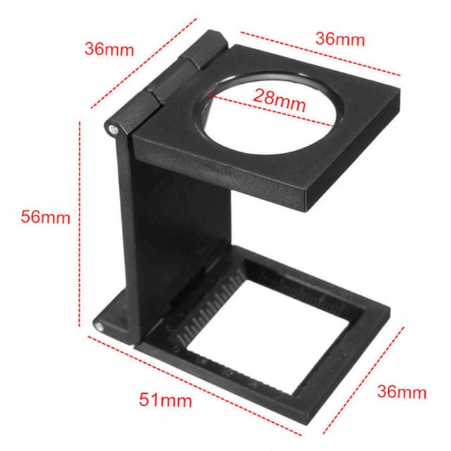 Fliti 10x Faltbare Tischlupe – Zinklegierung & Hochpräzises Optisches Glas – Ideal Für Uhrmacherei, Schmuckherstellung Und Mikroarbeiten