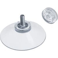 Fliti Vakuumsaugnapf Ø 40 Mm Mit M4 × 10 Mm Gewindestange Und Transparenten Rändelmuttern – 10er-packung