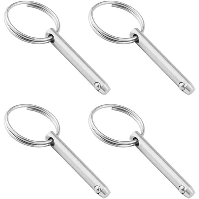 Fliti Schnellverschlussstift Aus Edelstahl 316 – 4 Stück, 6,3 Mm Durchmesser, Mit Federkugelende