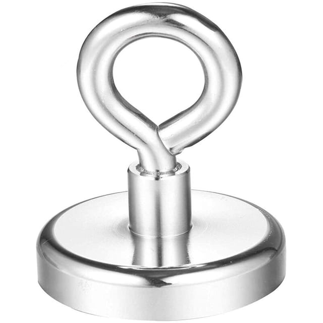 Fliti Ultrastarker, Runder Neodym-angelmagnet (78 Kg) – Ø 48 Mm – Für Unterwasserbergung, Rettung Und Industrielle Anwendungen