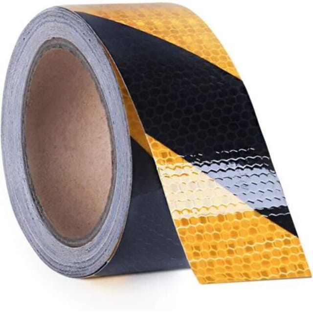Fliti Hochsichtbares, Selbstklebendes Reflexband – 5 Cm × 25 M, Verkehrssicherheit, Verbesserte Haftung, Professioneller Einsatz
