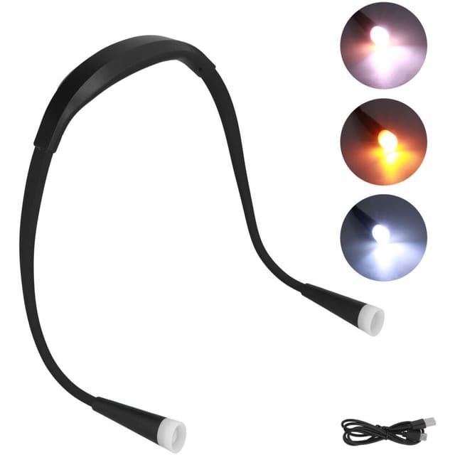 Fliti Wiederaufladbare Led-leselampe Mit Verstellbarem Arm Für Den Innen- Und Außenbereich – Markenlos