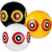 Fliti Vogelabwehrballons – Set Mit 3 Gruseligen Ballons Mit Realistischen Augen, Klebeetiketten Und Schnüren, 3 Farben