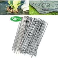 Fliti Befestigungsclips Aus Verzinktem Stahl – Packung Mit 50 Stück, Abmessungen 200 × 40 Mm, Durchmesser 2,5 Mm, Für Unkrautvlies