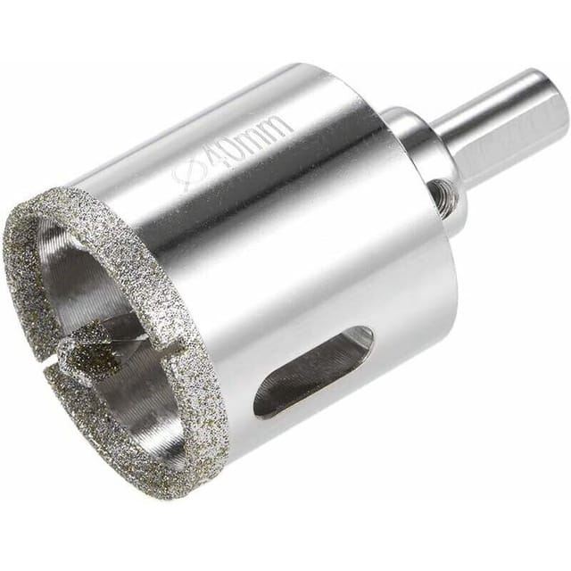 Fliti Diamantbohrer Für Glas-/keramik-lochsägen – 40 Mm Mit Zentrierbohrer, Ideal Für Fliesen Und Porzellan