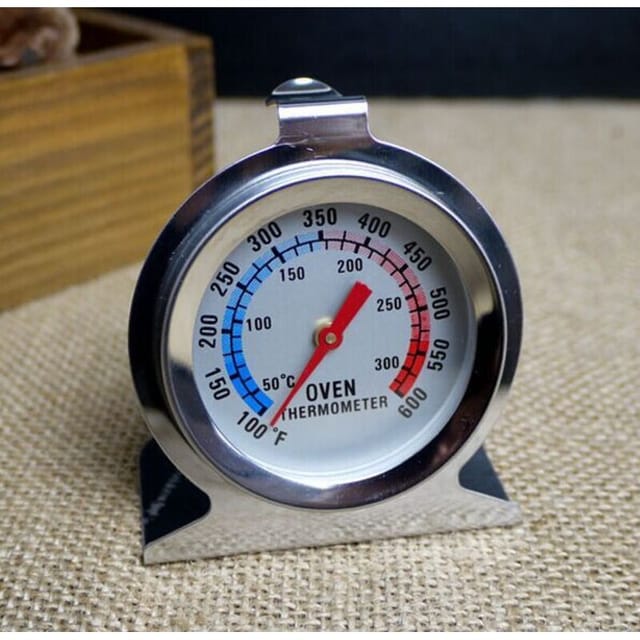 Fliti Professionelles Edelstahl-ofenthermometer, Sofortanzeige 50–300 °c / 100–600 °f, Ideal Für Herde, Grills Und Smoker