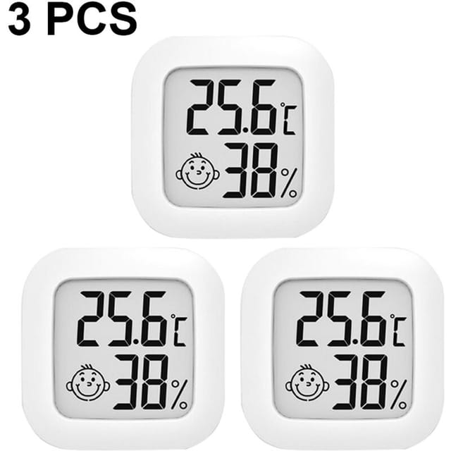 Fliti Digitales Thermometer-hygrometer Für Innenräume – 3er-pack Hochpräzise Geräte Für Reptilien, Zigarrenhumidore Und Büros