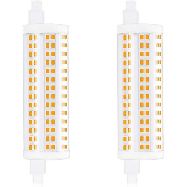 Fliti R7s 20w 118mm Dimmbare Led-lampe, 4000k Tageslicht, 2200lm, Entspricht 200w, Doppelseitig – 2er-pack