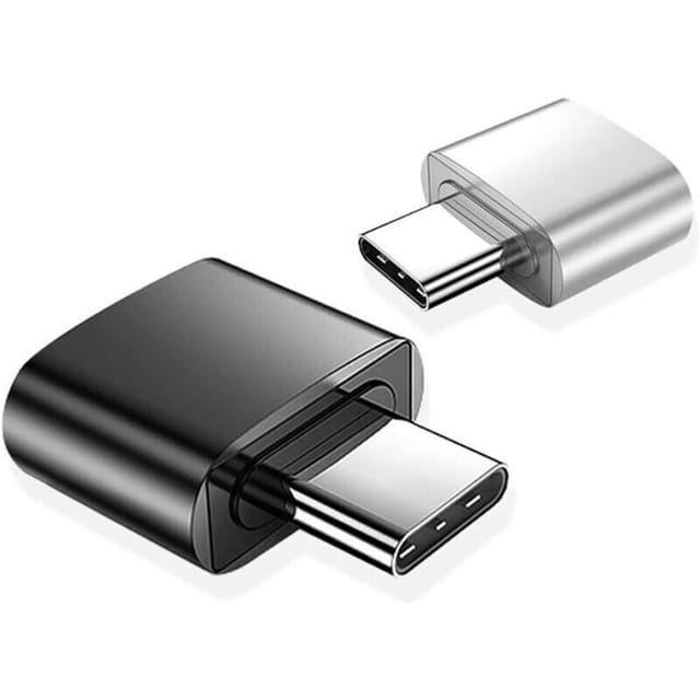 Fliti Usb-c-auf-usb-a-adapter (2er-pack) – Aluminiumgehäuse, Kompatibel Mit Macbook, Galaxy & Pixel, Schnelle Datenübertragung