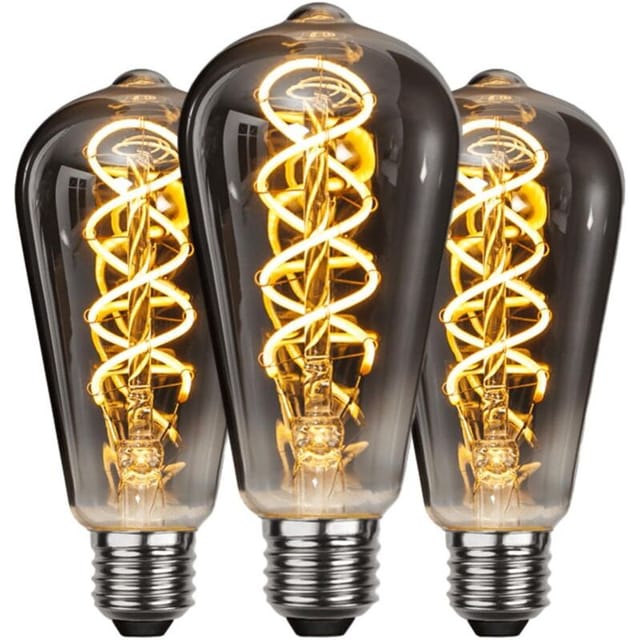 Fliti Dekorative Glühlampe E27 4w – Warmweiß 2700k, 90% Energieersparnis, 3er-pack Für Den Innenbereich