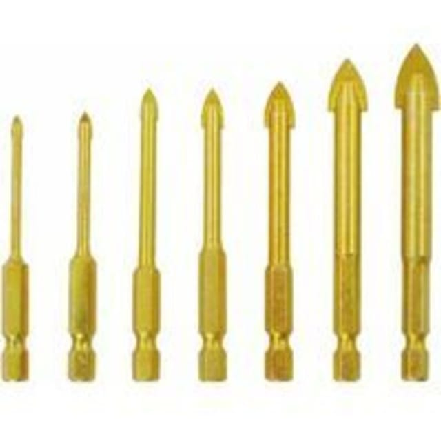 Fliti Bohrer Für Fliesen Und Beton – Set Mit 7 Hartmetall-speerkopfbohrern, Durchmesser 3 Bis 12 Mm (3/4/5/6/8/10/12 Mm)