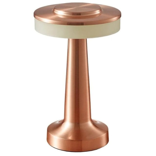 Fliti Kabellose Led-tischleuchte In Rotbronze – 12,5 X 12,5 X 20,5 Cm, 2 W, 3 Farbtemperaturen, Touch-bedienung, Tragbar