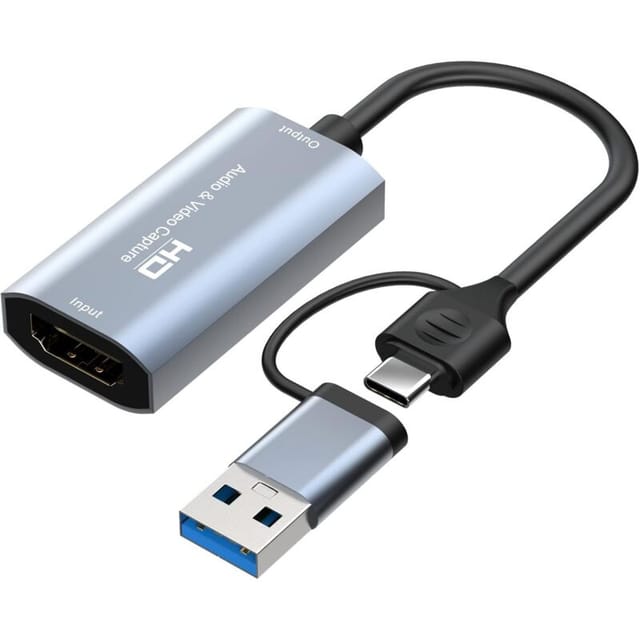 Fliti Hdmi Zu Usb-c 1080p Videoaufnahmekarte – Ideal Für Streaming, Videokonferenzen, Unterricht Und Live-übertragungen