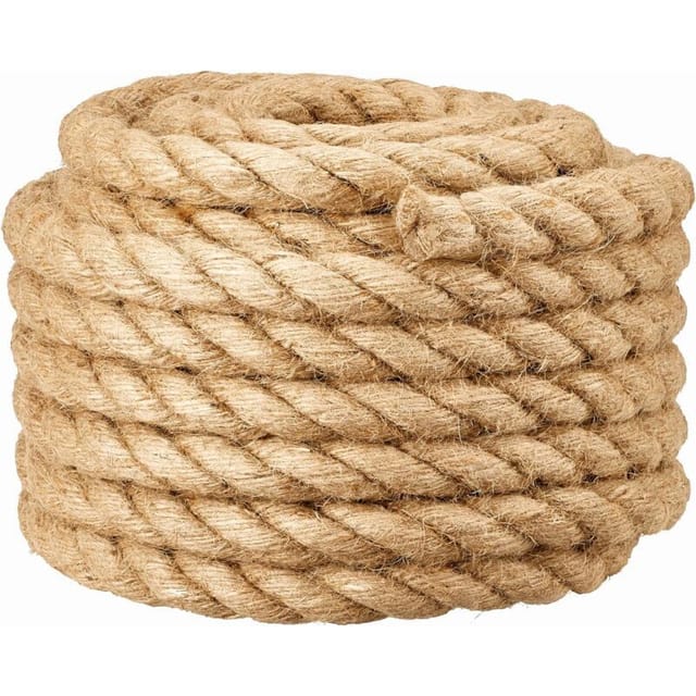 Fliti Naturjuteseil 20 Mm × 10 M – Robust, Ideal Zum Schaukeln, Heben Und Klettern – Beige