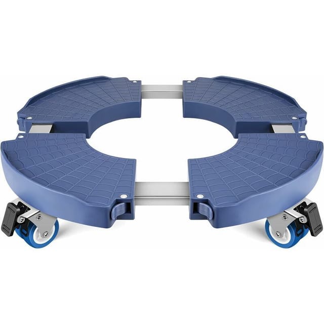 Fliti Verstellbarer Pflanzenständer Auf Rollen 40–58 Cm, Mobiles Tablett Für Drinnen Und Draußen, Maximale Traglast 150 Kg, Für Töpfe Und Sonnenschirmständer