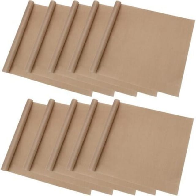 Fliti Wiederverwendbare Teflon-kochplatten – 10er-pack, 30 X 40 Cm, Hitzebeständig Bis 270 °c, Ideal Für Backofen Und Grill