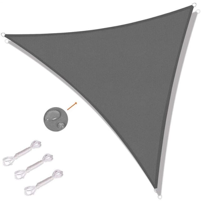 Fliti Dreieckiges Sonnensegel 4 X 4 M – 220 G/m² Hdpe-gewebe, Uv-beständig + Wasserdicht – Schnelle Und Werkzeuglose Montage
