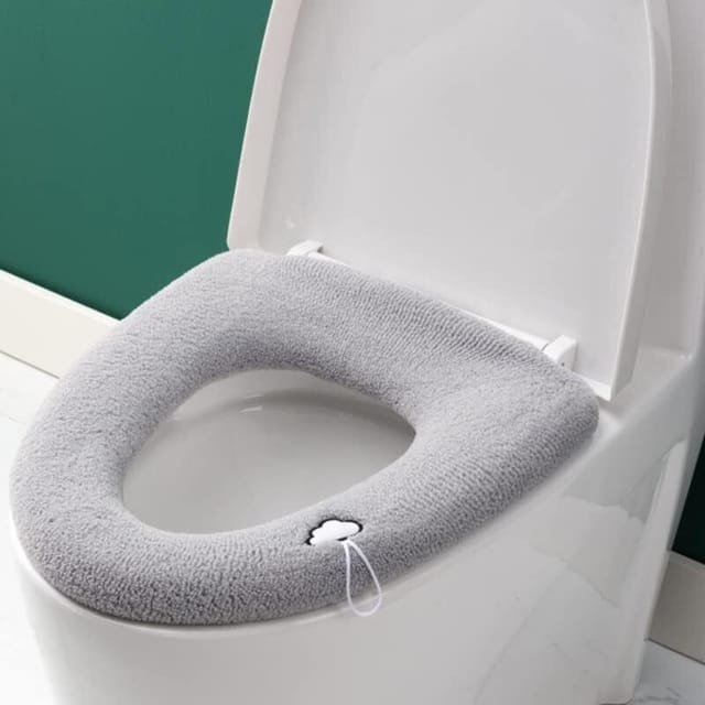 Fliti Ovale Wc-sitzbezüge – 3er-pack, Dick Und Weich, Mit Griff, Dehnbar Und Waschbar