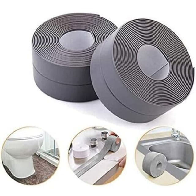 Fliti Selbstklebendes, Schimmelresistentes Pe-dichtungsband, Grau – Packung Mit 2 Streifen, 2 Cm X 2 M, Für Fugen In Bad, Küche Und Toilette