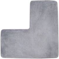 Fliti Badematte L Serbia 80x80cm Korallengrau Fleece Rutschfest Saugfähig