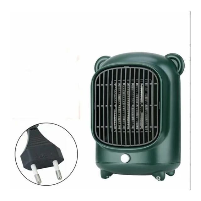 Flitir Schneller Keramik-heizlüfter Mit Thermostat, Timer Und Oszillation – Grün, Bürstenloser Gleichstrommotor, Für Badezimmer Und Schlafzimmer