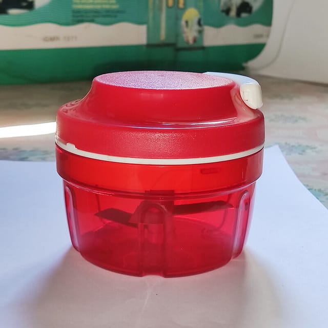Fliti Turbo-chef D158 Manueller Zwiebelschneider – Rotes Design, Ultraschnelles Gemüsezerkleinern, Inklusive Deckel Und Behälter
