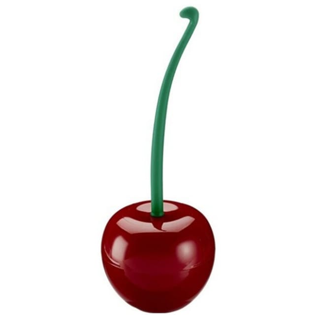 Fliti Rote, Kirschförmige Toilettenbürste – Originaldesign, 13,38 Cm, Strapazierfähiger Und Leicht Zu Reinigender Kunststoff