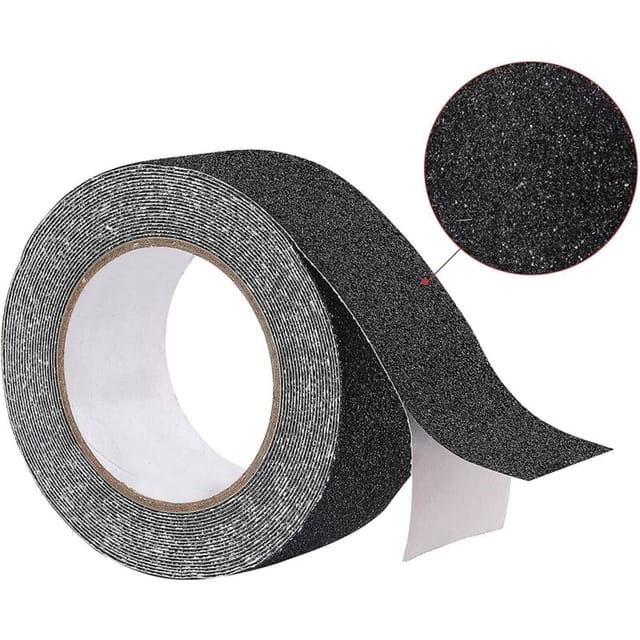 Fliti Antirutsch-treppenband – 5 M × 2,5 Cm, Schwarz, Wasserfest, Für Den Innen- Und Außenbereich, Hochfestes Klettband