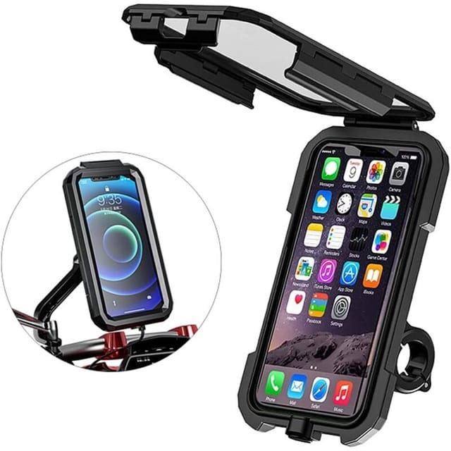 Fliti Universelle, Wasserdichte Handyhalterung Für Fahrrad/motorrad, 360°-drehung Für Smartphones Von 5,5–6,8 Zoll, Robust Und Verstellbar