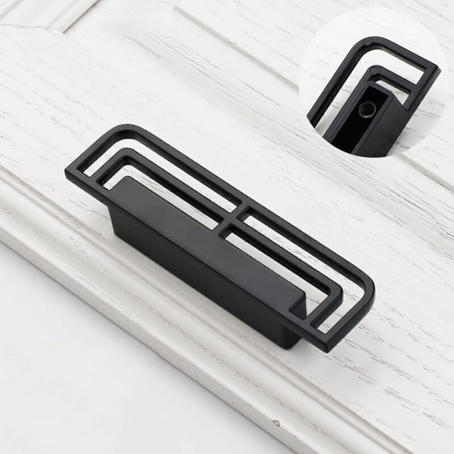 Fliti Küchen- Und Schubladengriffe – 2er-set In Schwarz, Modell 6285 Mit 32-mm-schraubgewinde
