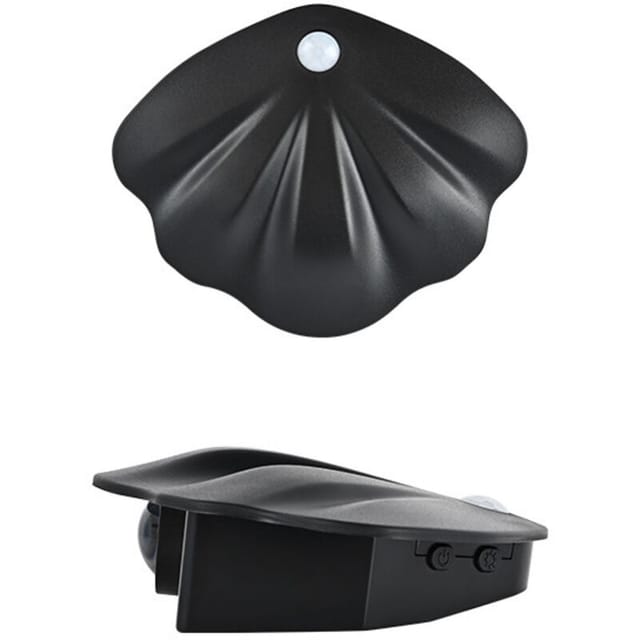 Fliti Wiederaufladbare Smarte Led-wandleuchte Mit Bewegungsmelder, Kabelloses Magnetisches Nachtlicht Für Türnummern – Schwarz