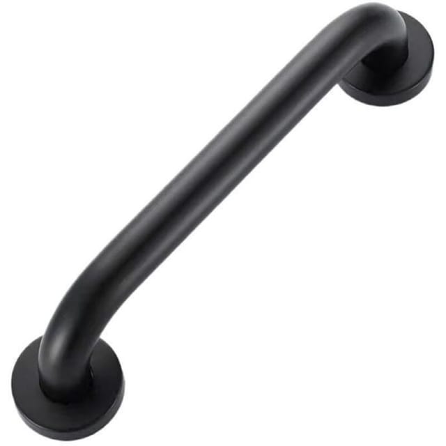 Fliti Haltegriff Für Dusche Und Wc, Schwarz, 400 Mm – Rutschfester Sicherheitsgriff Aus Edelstahl Für Senioren Oder Personen Mit Eingeschränkter Mobilität