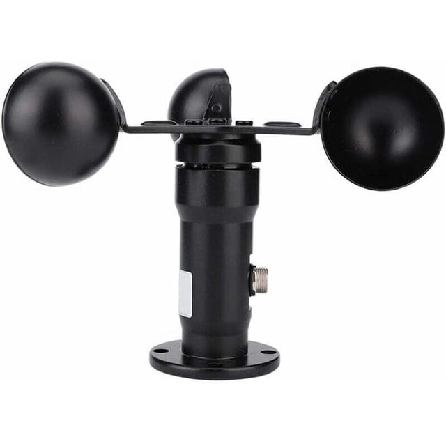 Fliti Anemometer Aus Aluminiumlegierung – 360 °-windgeschwindigkeitssensor, Korrosionsbeständig Und Mit Geringem Stromverbrauch