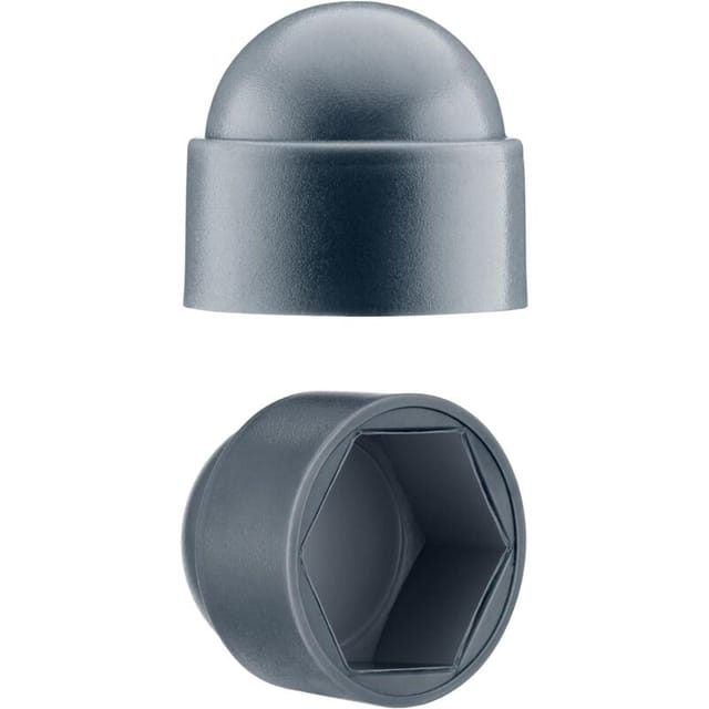 Fliti M10 Mutternabdeckung, 17-mm-schlüsselweite, Schwarz – 50er-packung Robuste Kunststoff-lochstopfen Für Professionelle Oberflächenbearbeitung