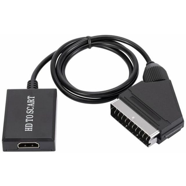 Fliti Hdmi-zu-scart-konverter Hd 1080p Mit Analogem Audioausgang – Videoadapter Für Sky-set-top-boxen, Stbs Und Ältere Fernseher
