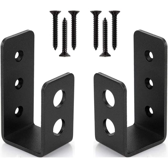 Fliti Hochleistungs-türhalterungen Aus Stahl – 2-teiliges Set Für 2x4-zoll-ständer, U-förmige Sicherheitsstange
