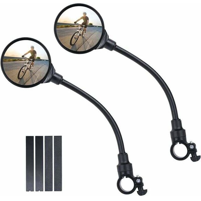 Fliti Fahrradspiegel, 2er-set, 360° Drehbar, Weitwinkel, Acryl-konvexspiegel Für 22–30 Mm Lenker, Optimale Sicherheit