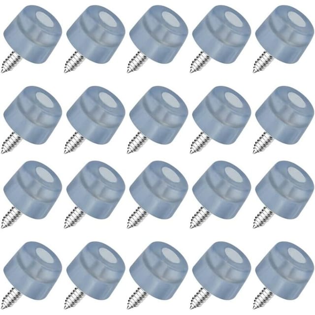 Fliti Rutschfeste Stuhlfüße Aus Gummi Mit Schrauben – 20er-pack (ø14/18/20 Mm) Für Möbel, Schreibtische, Tische Und Sofas