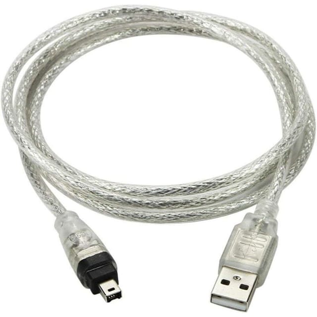 Fliti Usb-auf-firewire-1394-(ilink)-adapterkabel, 4-polig, 100 Cm, Mit Zugentlastung, Datenübertragungsrate 400 Mbit/s – Dcr-trv75e